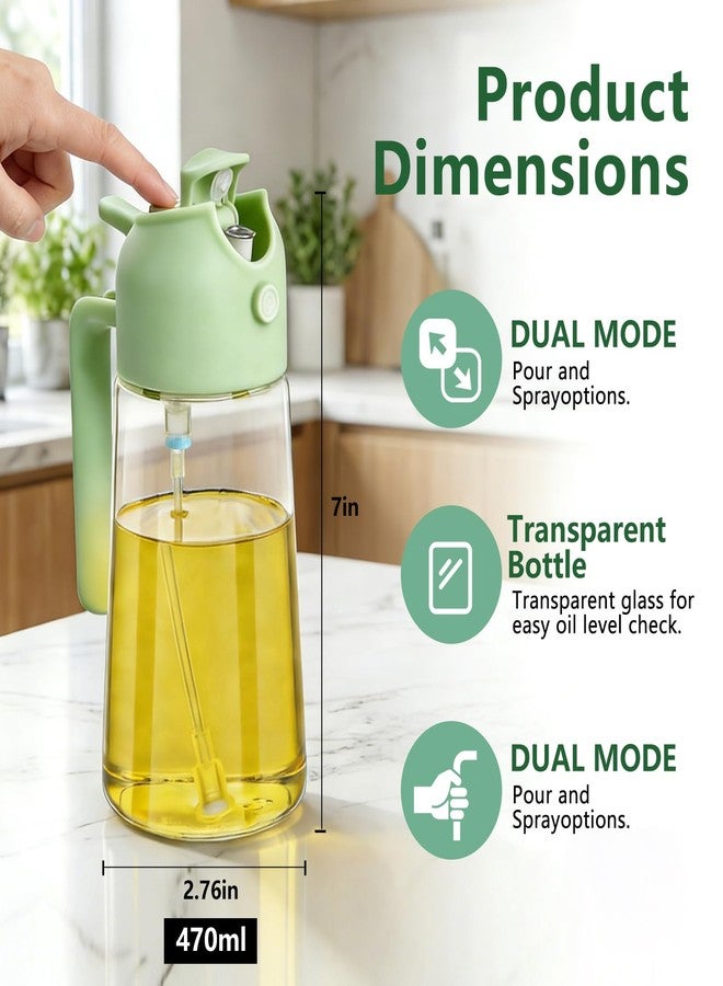 eutopic Oil Sprayer for Cooking, 2-in-1 Oil Mister & Dispenser Bottle for Air Fryer, Salad, BBQ, Kitchen Gadgets Accessories, 2 Pack - Image 4