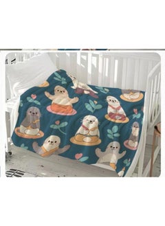 General Baby and children's cartoon flannel thin blanket (warm and comfortable, suitable for sleep, game use) 70cm*100cm - 363  - Image 2