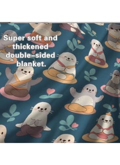 General Baby and children's cartoon flannel thin blanket (warm and comfortable, suitable for sleep, game use) 70cm*100cm - 363  - Image 1