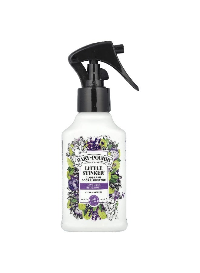 Poo-Pourri, Baby-Pourri™, Little Stinker™, Diaper Pail Odor Eliminator, Lavender Bergamot, 3.4 fl oz (100 ml) - Image 1