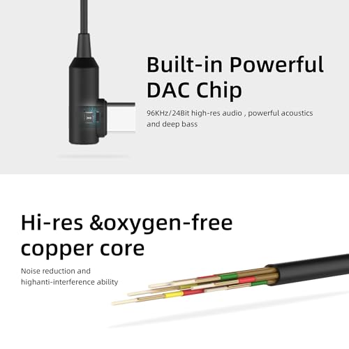 SoundMAGIC E11D USB-C in-Ear Stereo Headphones with 10mm Drivers, Metal Housing, L-Shaped Plug, in-Line Controller, HiFi Sound,Black - Image 5