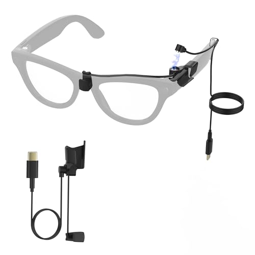 RCstyle HiBloks Magnetic Charging Cable for Ray-Ban Meta Wayfarer/Skyler/Headliner Gen 2 & Oakley Meta HSTN, USB-C Cable for RayBan Meta Gen 2 Accessories, Portable for Phone/Car/Laptop/Power Bank Charging - Image 1