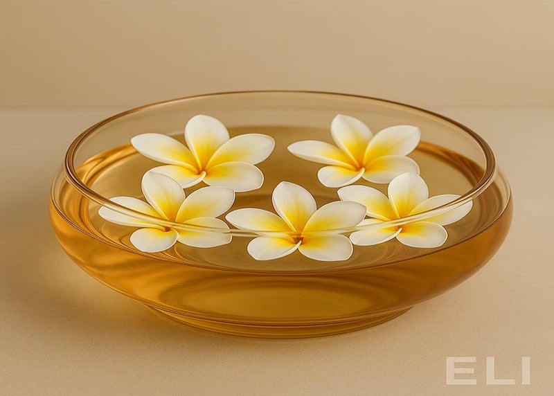 Eli ZORA Decorative Glass Bowl | Transparent Centerpiece Bowl for Living Room, Office, Coffee Table, and Home Décor | Natural Fragrance and Elegant Accent Display – 8 inch (Golden 7.5 Inch) - Image 5