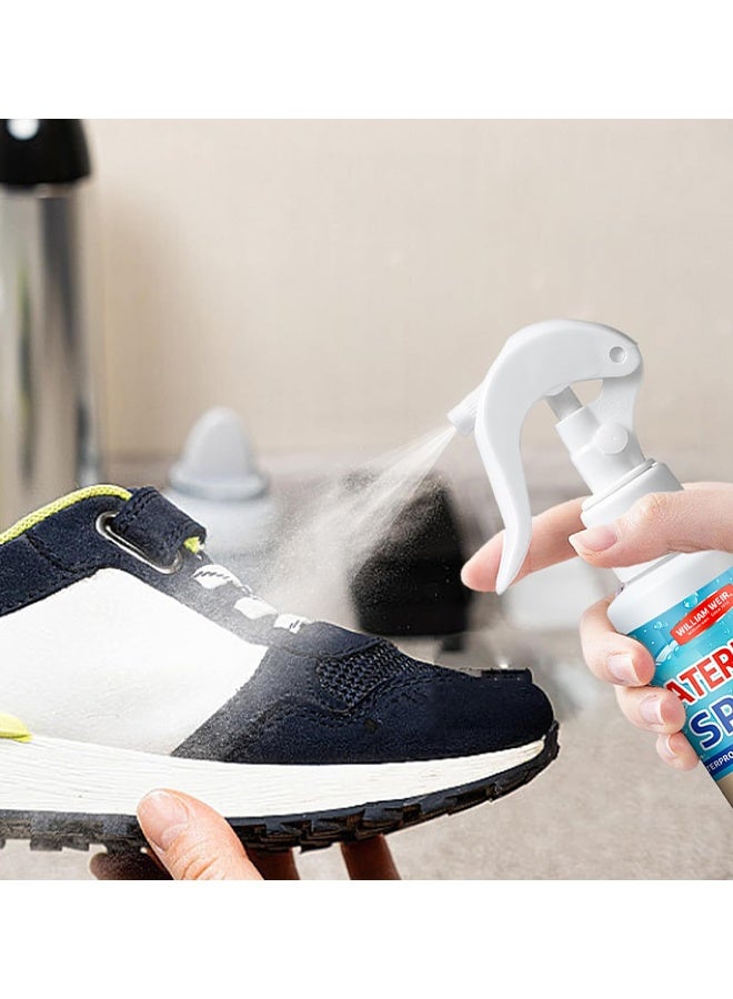 ويليام وير بخاخ واقٍ للماء من الجلد المزوي والقماش، بخاخ لمقاومة الماء للقماش، بخاخ نانوي طارد للماء للأحذية، الأحذية الطويلة، الخيام والمظلات، طارد للسائل والبقع، مقاوم للأوساخ والماء، حماية من المطر والبقع، 120 مل - Image 5