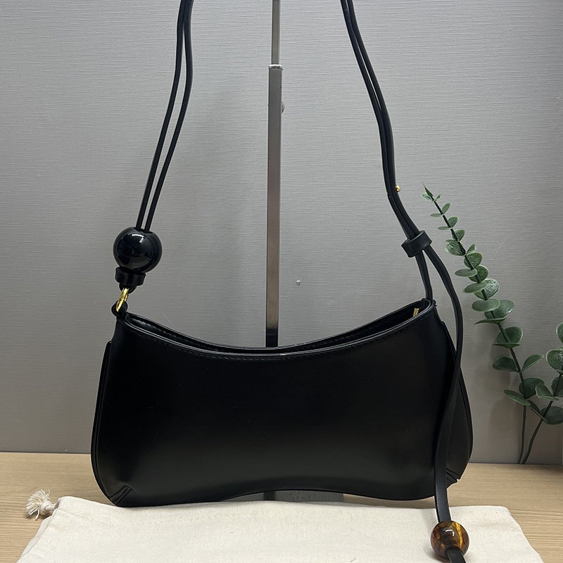 Ja New Niche Design Underarm Bag Ball Adjustable Baguette Bag Shoulder Crossbody Fashion All-Match Ladies Bag - Image 3