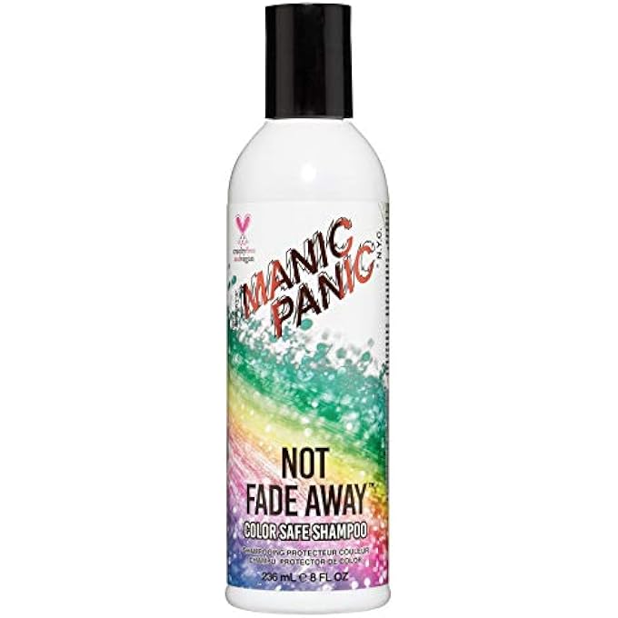 Manic Panic - NOT FADE AWAY MAINTAIN SHAMPOO, VEGAN CRUELTY FREE, STOPS HAIR COLOUR FADING, COLOUR LASTS LONGER, 236 ML - Image 1