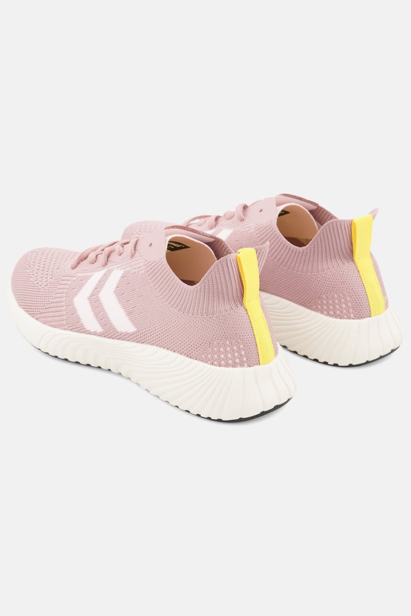 Hummel Kids Girl Trinity Breakers Seamless Sportswear Lace Up Shoes, Woodrose - Image 2