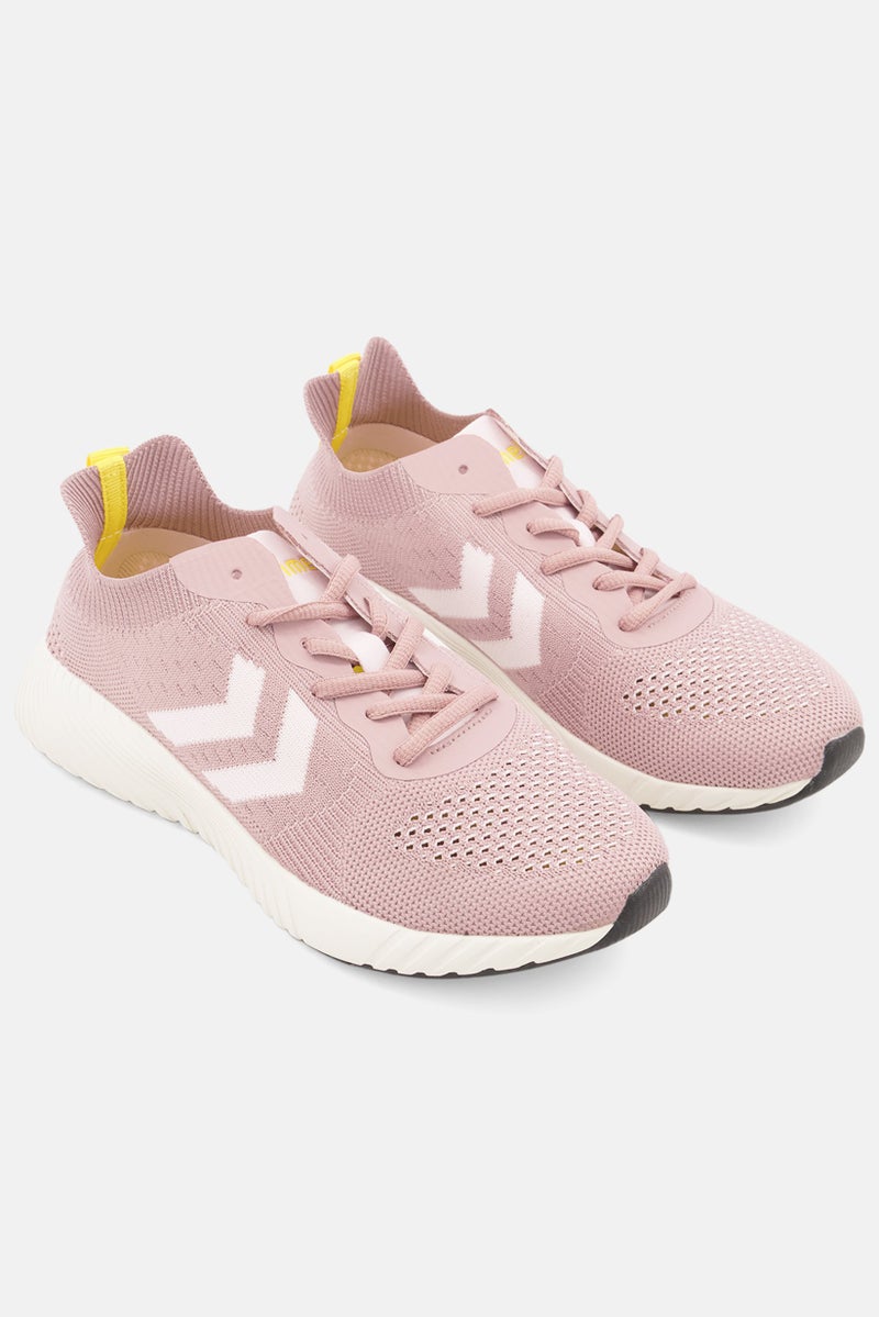 Hummel Kids Girl Trinity Breakers Seamless Sportswear Lace Up Shoes, Woodrose - Image 3