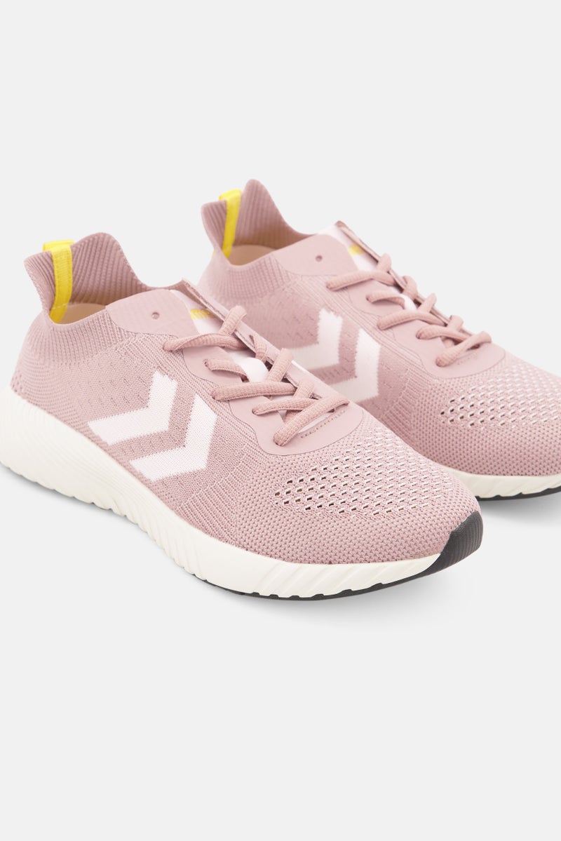 Hummel Kids Girl Trinity Breakers Seamless Sportswear Lace Up Shoes, Woodrose - Image 1