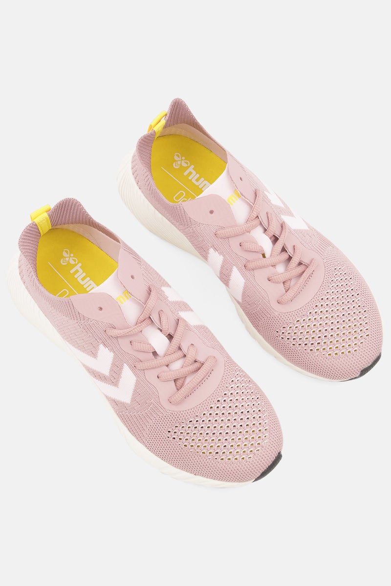 Hummel Kids Girl Trinity Breakers Seamless Sportswear Lace Up Shoes, Woodrose - Image 4