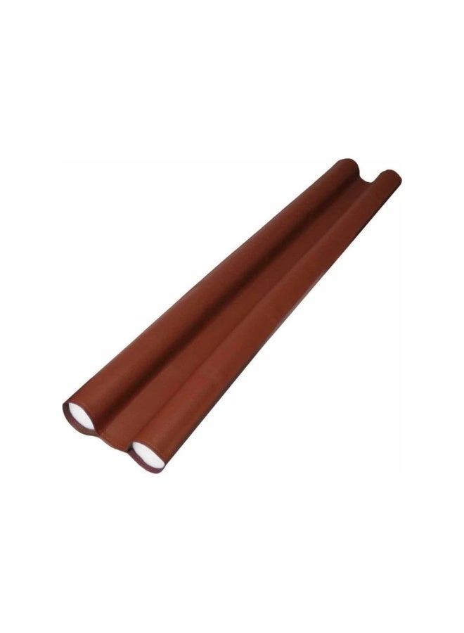 Double Door Draft Stopper Dark Brown - Image 1
