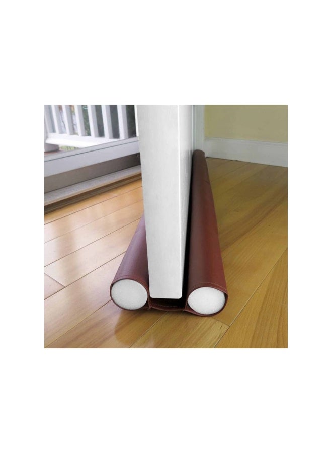 Double Door Draft Stopper Dark Brown - Image 2