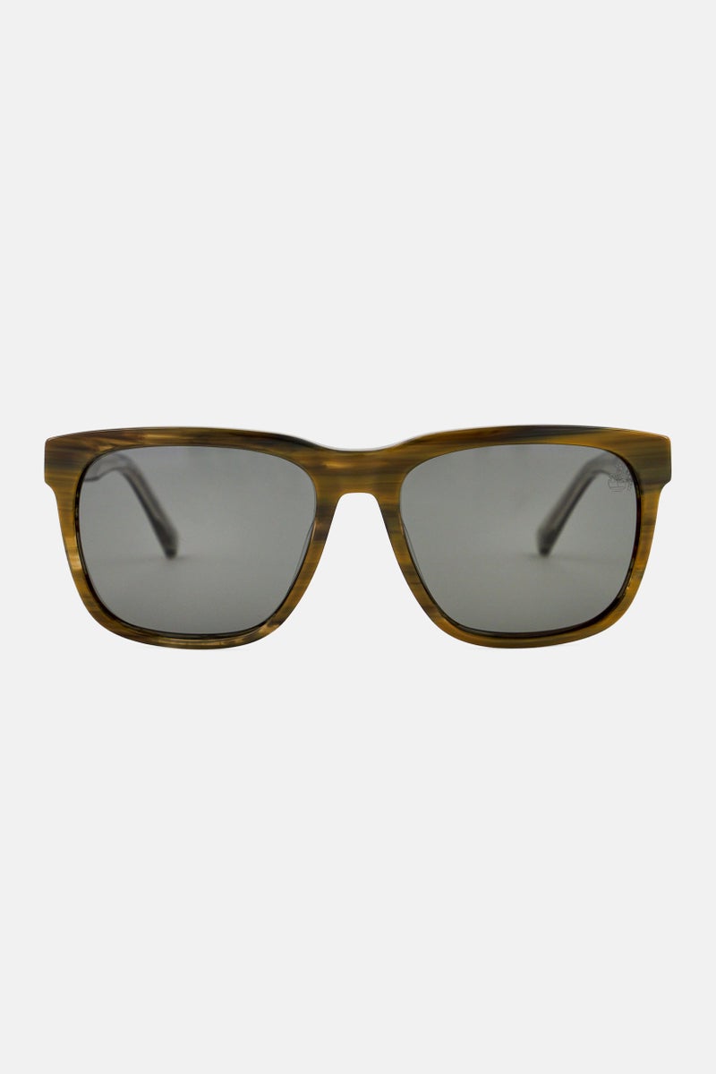 Timberland Men TB00059 Square Sunglasses, Khaki - Image 1