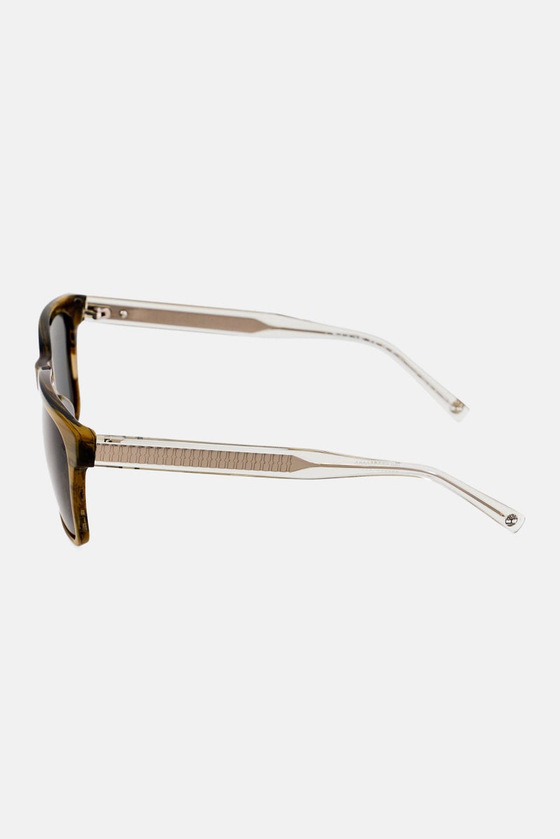 Timberland Men TB00059 Square Sunglasses, Khaki - Image 4