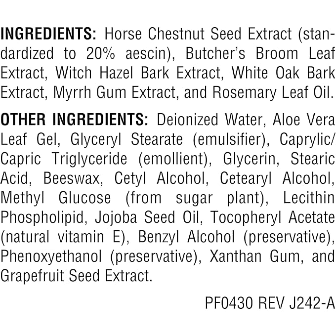 PLANETARY HERBALS Formulas Horse Chestnut Cream 2oz - Image 2
