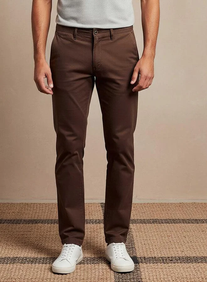 Splash FAV Men's Slim Fit Cotton Blend Chinos