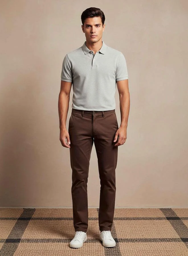 Splash FAV Men's Slim Fit Cotton Blend Chinos