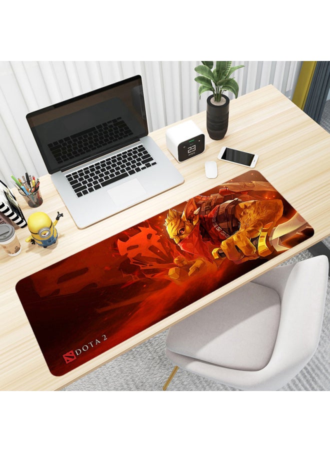 Generic DOTA DOTA Super Large E-sports Game Mouse Pad Lock Edge Thickened Desk Pad Computer Keyboard Pad Internet Cafe Table Pad-Color:700*400*3mm Lock Edge-Pattern:Knife Tower [35-35]]  - Image 3