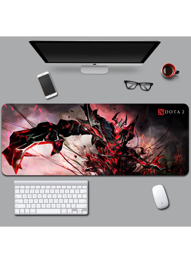 Generic DOTA DOTA Super Large E-sports Game Mouse Pad Lock Edge Thickened Desk Pad Computer Keyboard Pad Internet Cafe Table Pad-Color:700*400*3mm Lock Edge-Pattern:Knife Tower [35-35]]  - Image 1