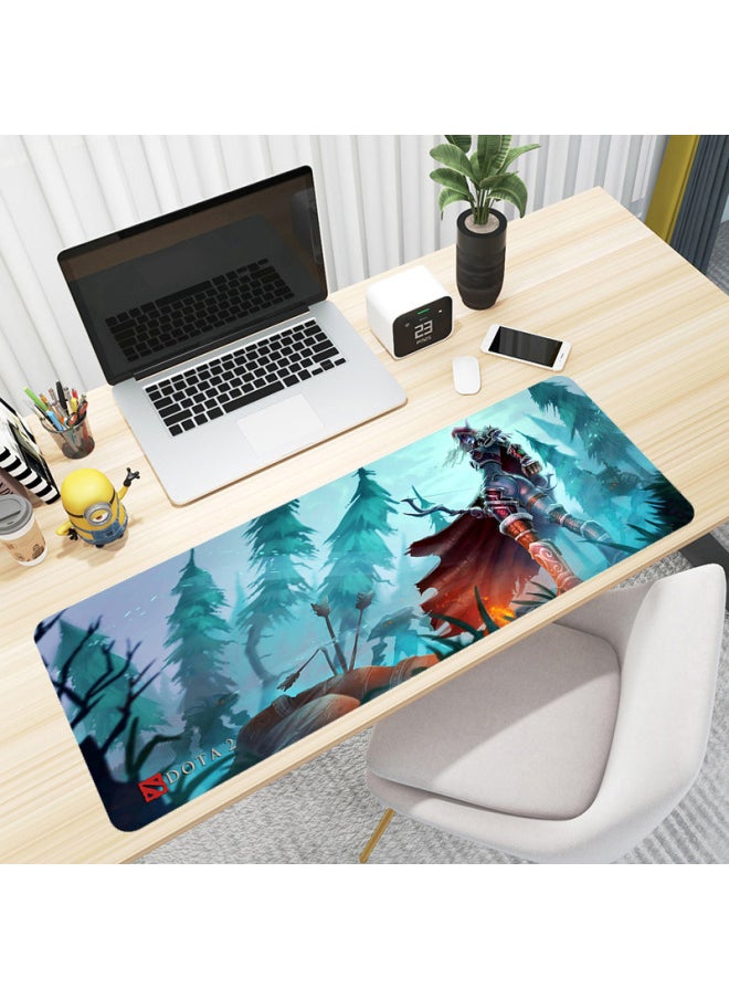 Generic DOTA DOTA Super Large E-sports Game Mouse Pad Lock Edge Thickened Desk Pad Computer Keyboard Pad Internet Cafe Table Pad-Color:700*400*3mm Lock Edge-Pattern:Knife Tower [35-35]]  - Image 5