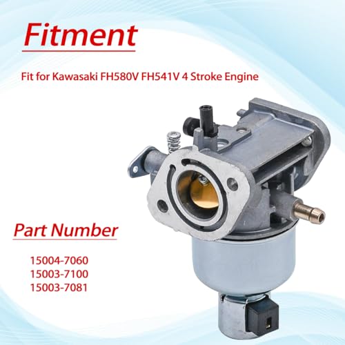 JDLLONG 15003-7081 Carburetor For Kawasaki FH580V FH541V 4 Cycle 19Hp Engines C7082 15004-7056 15003-7102 15003-7086 with Fuel Pump Air Filter - Image 4