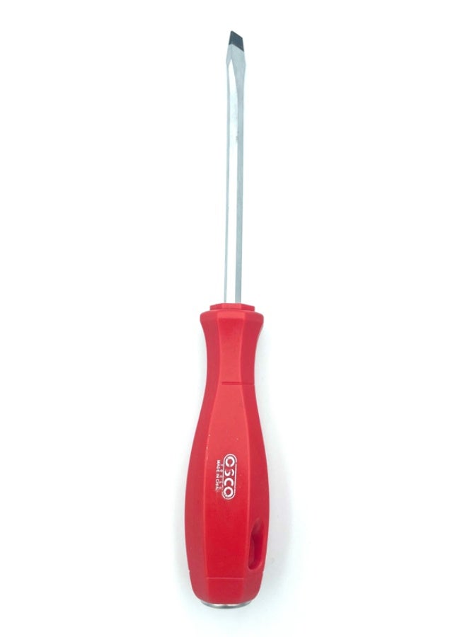 OSCO-TOOLS Osco 10-Inch Slotted Striking Screwdriver – Professional CR-V Flat Head Screwdriver with Hardened Steel Shaft and Impact-Resistant Handle for Heavy-Duty Repair and Maintenance - Image 1