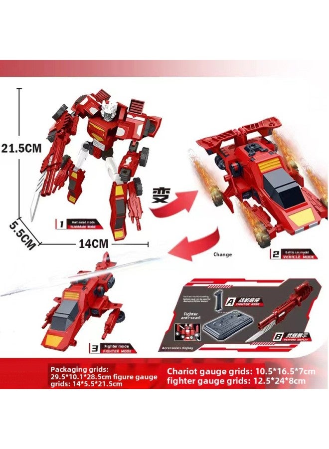 Large Deformation Toy Children's Robot Car Airplane Model Puzzle Manual Transformation 3 King Kong Boy-color:Xuanbing God Of War  Can Be Closed And Detachable - Image 5