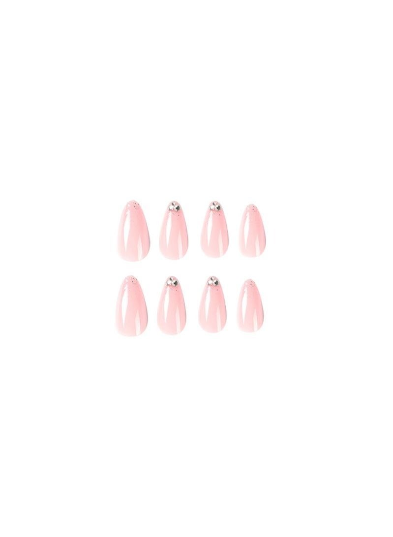24Pcs Fingertip Diamond Almond Nails Fake Nails - Image 2