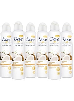 Dove Dove Women Coconut  Antiperspirant Deodorant Spray 250ml Pack of 6  - Image 1
