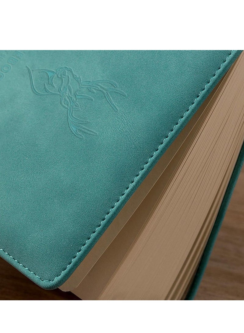 SRLIWHITE 416-Page A5 Business Notebook – Premium PU Leather Hardcover Journal with Buckle Closure, Thick Notepad & Pen for Writing, Diary, and Office Use(Light Green) - Image 4