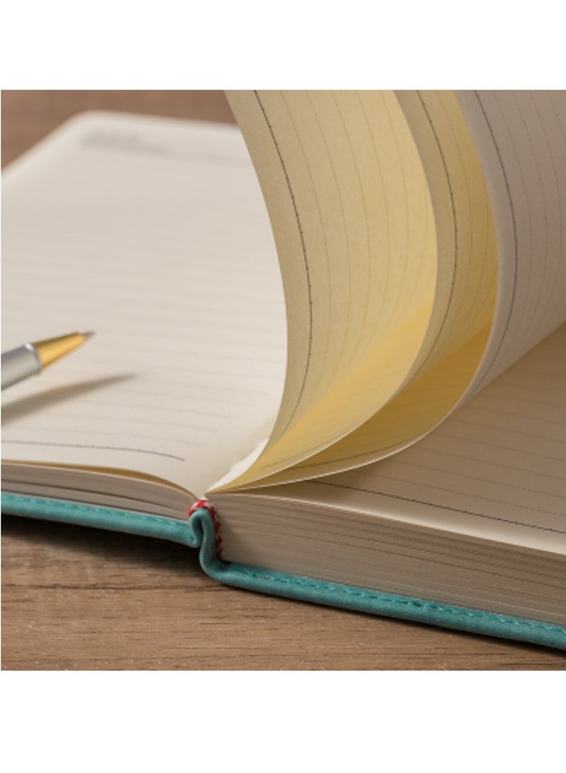 SRLIWHITE 416-Page A5 Business Notebook – Premium PU Leather Hardcover Journal with Buckle Closure, Thick Notepad & Pen for Writing, Diary, and Office Use(Light Green) - Image 5