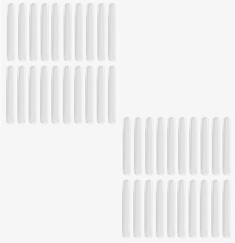 Vortipu SelfAdhesive Rubber Bumper Pads Clear Cabinet Door Bumpers Glass Table Top AntiSlip Pads Rubber Bumper Strips for Chairs Soft Close Door Protection 40 - Image 1