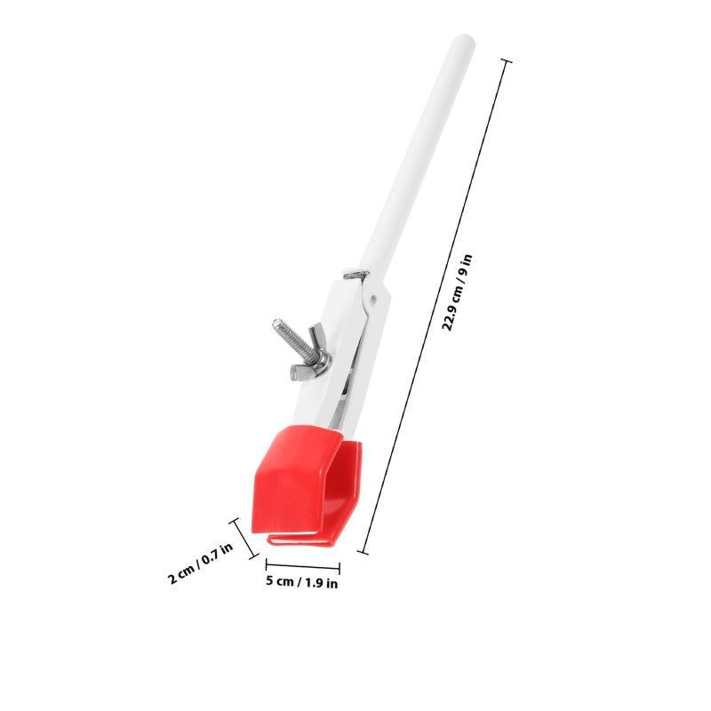 Zinc Alloy Lab Flask Clamp with White Rod Red Head for Secure Equipment Support - Image 3