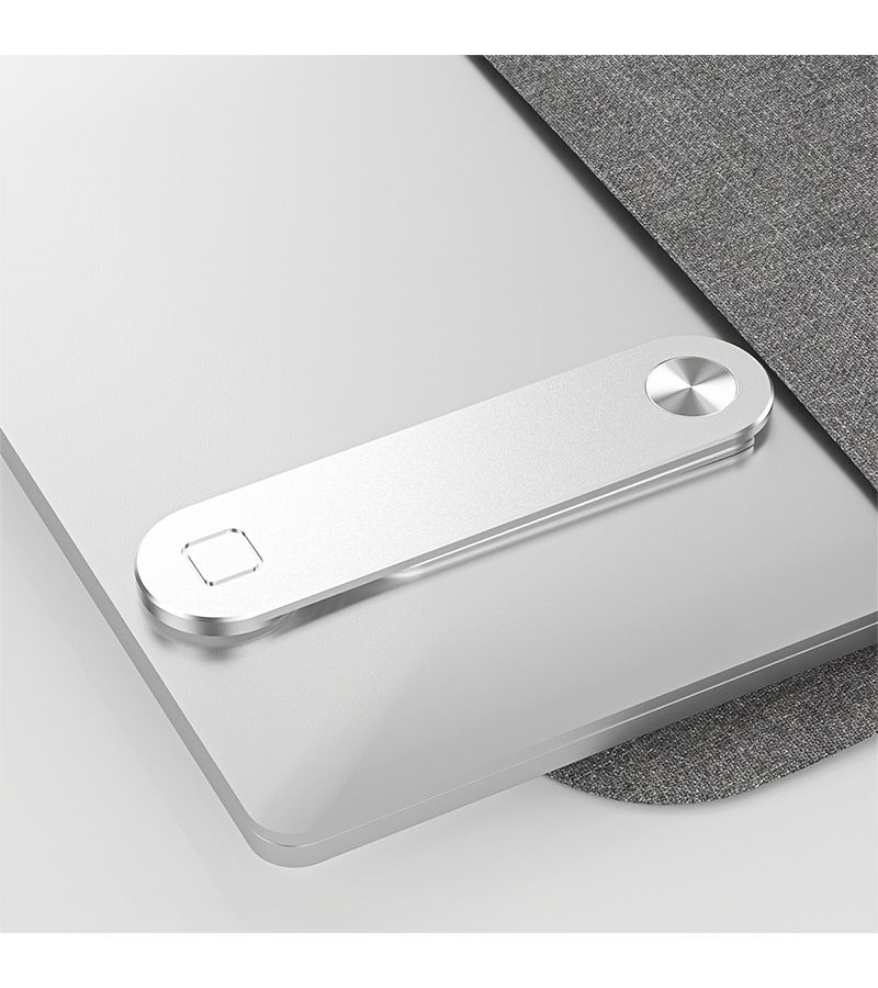 Magnetic Portable Aluminum Alloy Dual Screen Extension Stand For Mobile Phones And Laptops Side Mounted Bracket Sakura Pink - Image 2