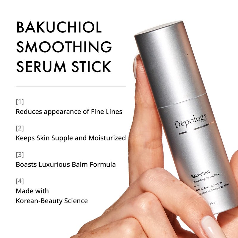 Depology Bakuchiol Smoothing Serum Stick | Hydrating Serum Stick for Wrinkles & Fine Lines | Facial Balm Moisturizer | Korea Beauty & Personal Care - Image 2