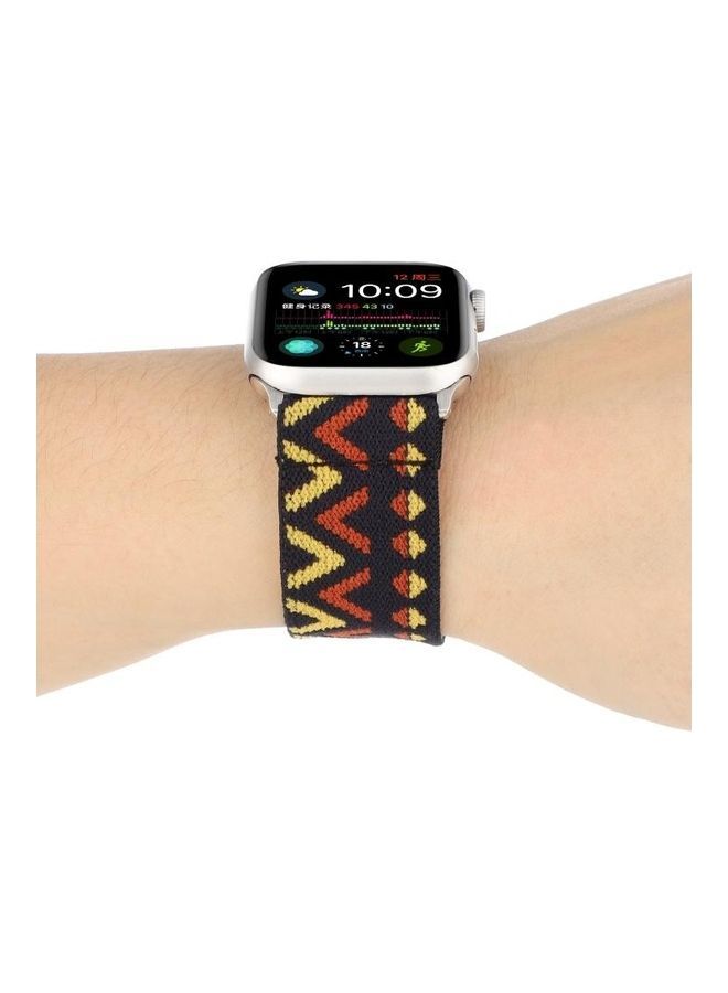 NIBEMINENT Replacement Watchband For Apple Watch Series 7 45mm/6 & SE 5 4 44mm/3 2 1 42mm Multicolour - Image 4