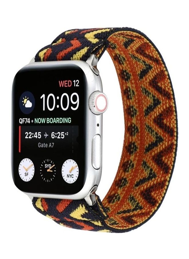 NIBEMINENT Replacement Watchband For Apple Watch Series 7 45mm/6 & SE 5 4 44mm/3 2 1 42mm Multicolour - Image 2