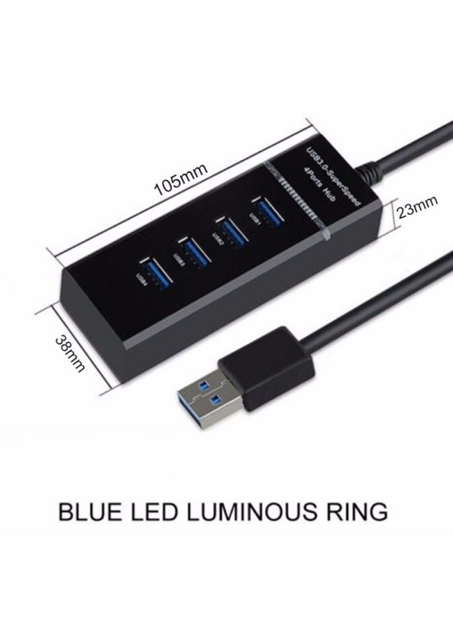 Computer USB3.0 One-Four HUB Hub 3.0 Splitter Harbao 7-Port Expander Docking Station-Number Of Interfaces:Usb 303-four-port Hub 30cm Cable  - Image 1