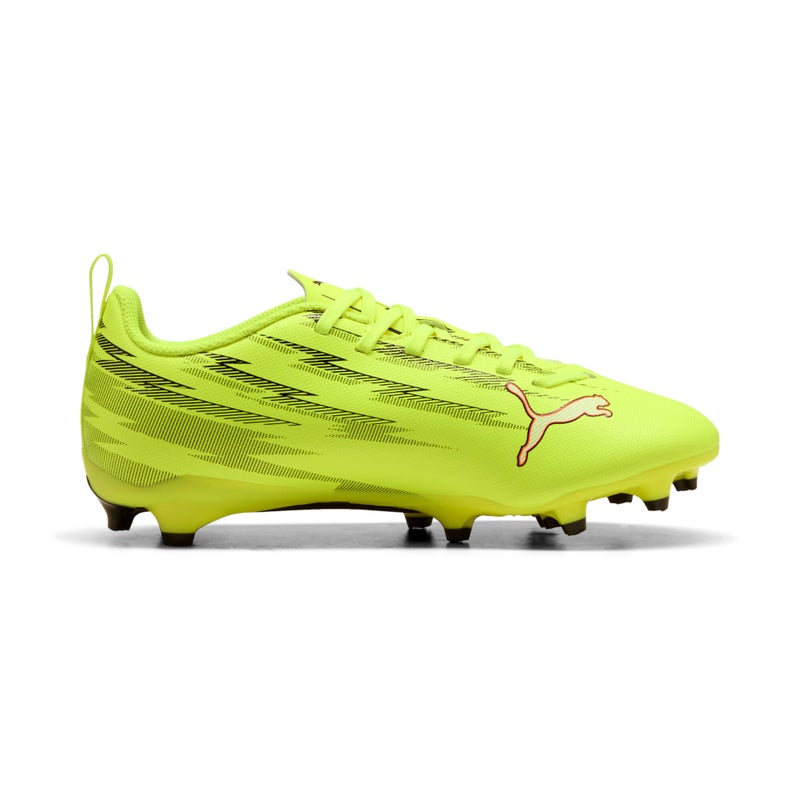 PUMA ULTRA 6 PLAY FG/AG Kids Yellow Football Boots Youth - Image 5