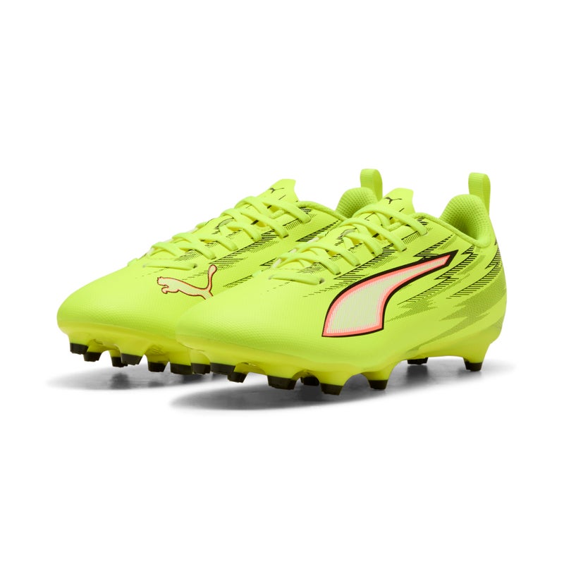 PUMA ULTRA 6 PLAY FG/AG Kids Yellow Football Boots Youth - Image 2