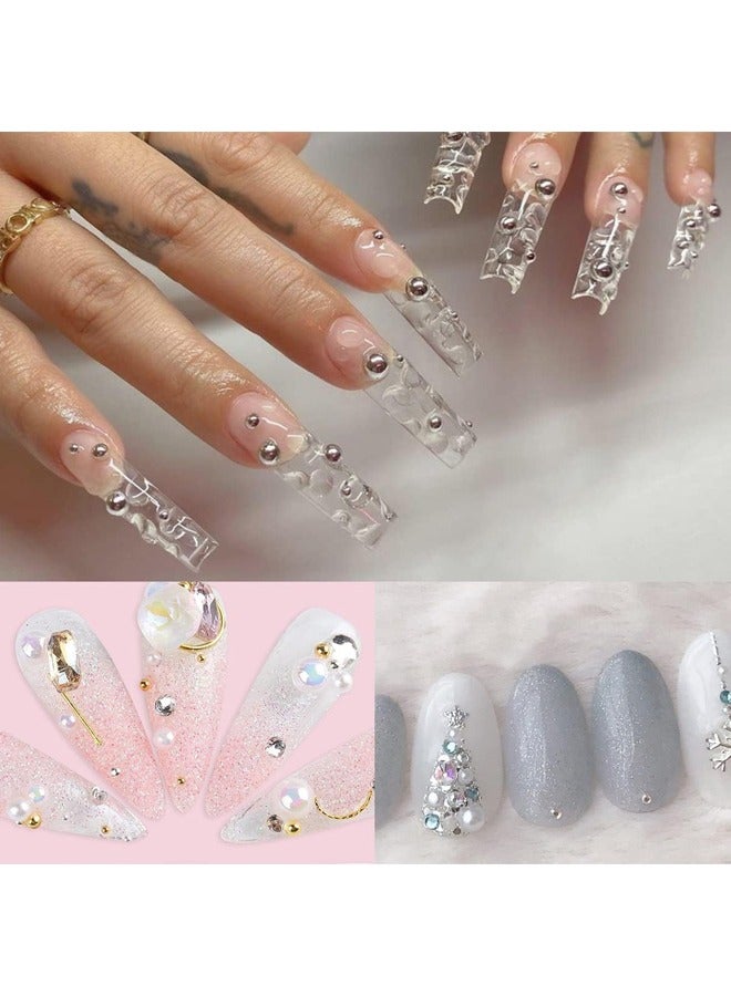 2800Pcs Self Adhesive Pearl Stickers, 4 Sheets different Size Pearls Sticker Gems for Hair, Face, Makeup, Eye, Nail, Crafts - Image 3