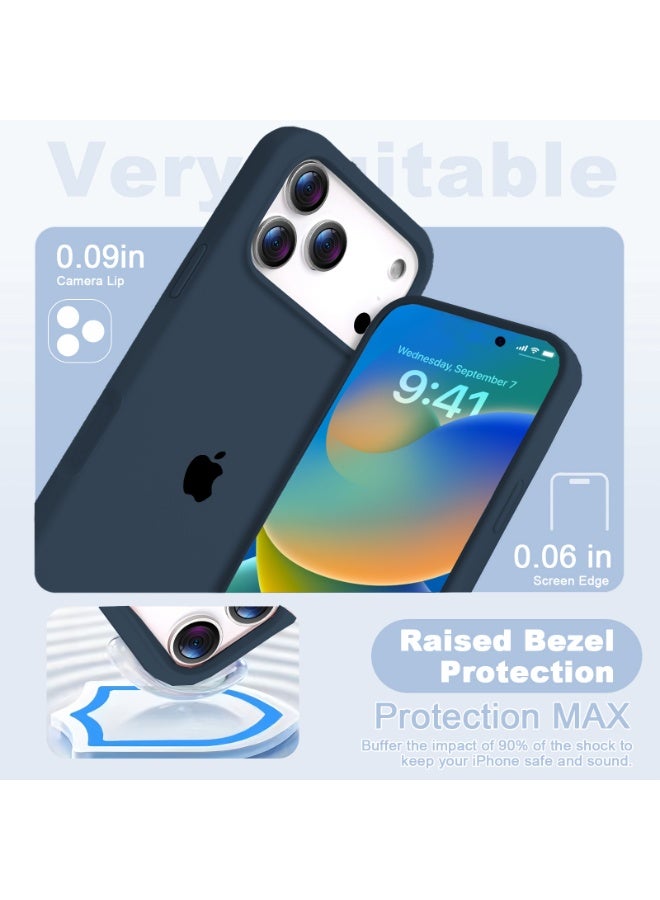 أوللاي آيفون 17 برو ماكس كيس واقي، مادة السيليكون، مقاومة للصدمات مع حماية عدسة الكاميرا وتغطية زر التحكم، غطاء واقي مضاد للصدمة الهاتف المحمول، متوافق مع إكسسوارات MagSafe - Image 4