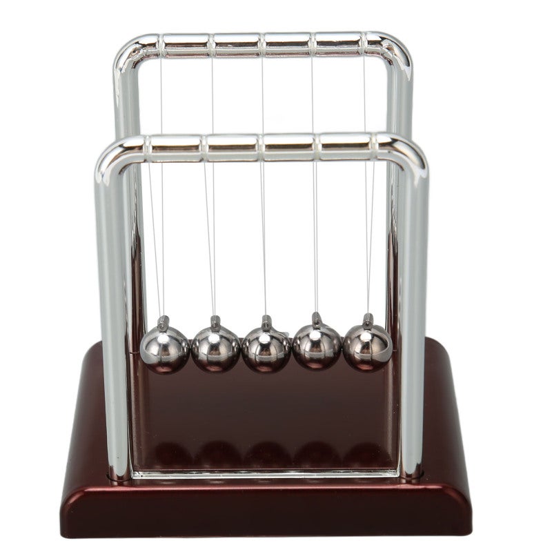Physics Pendulum Balls: Gravity Effect Demonstration - Stress Relief Gadget Educational Physics Tool for Home School Office Desk ADHD Students Science Lovers - Image 2