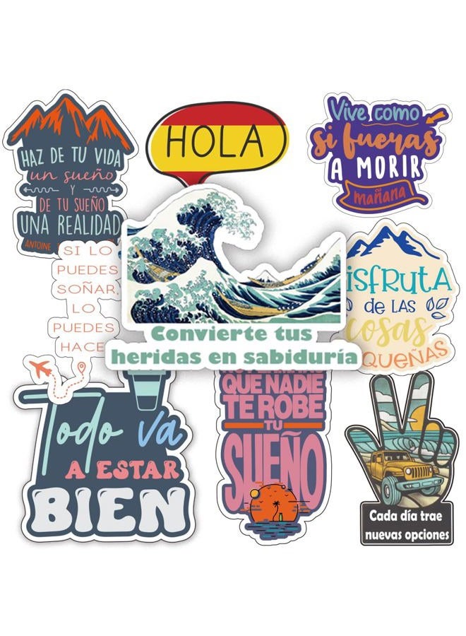 1step2dream Spanish Inspirational Stickers for Teens Adults Kids Teachers | Spanish Quote Stickers | Positive Motivational Stickers for Planner,Journaling Scrapbook,Water Bottles, Laptop - 200pcs - Image 5
