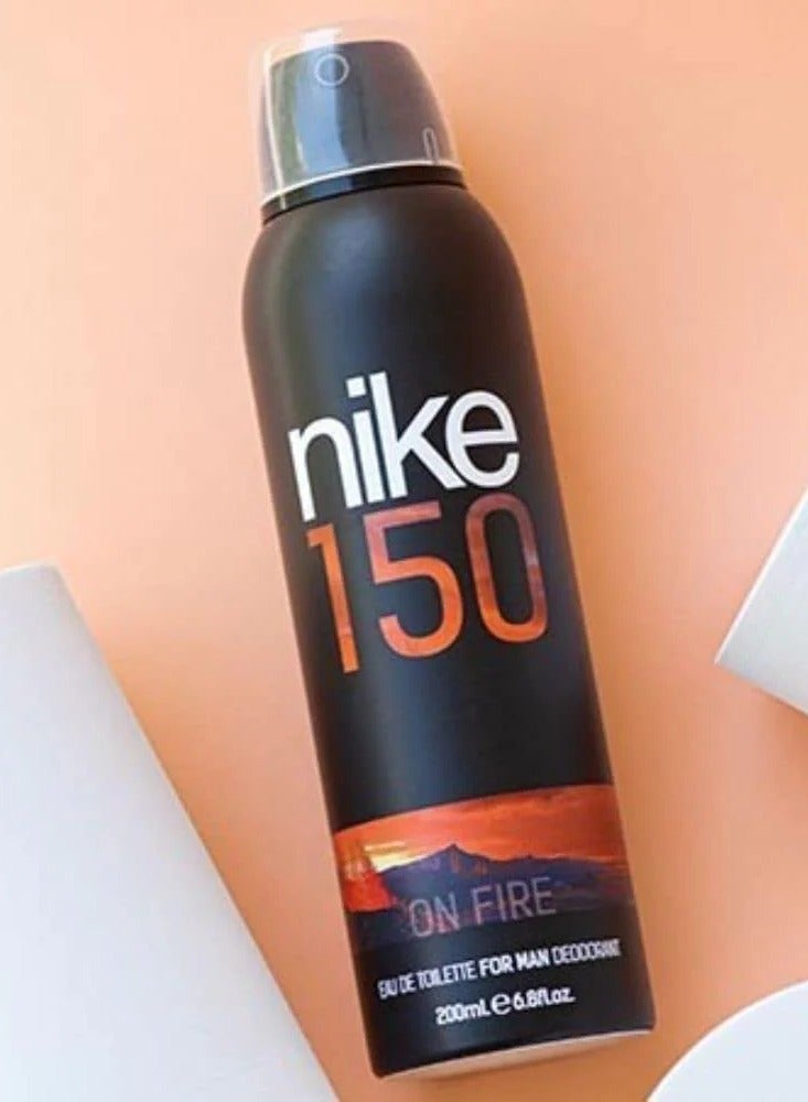 Nike On Fire 150 Deodorant for Men , Eau De Toilette ,200ML - Image 2