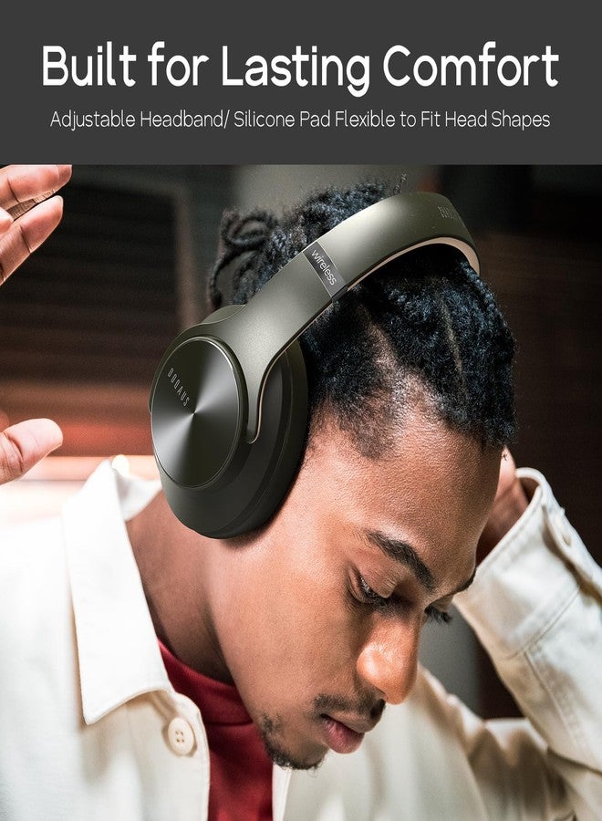 DOQAUS Bluetooth Headphones Over Ear, 90H Playtime, 3 EQ Modes, HiFi Audio, ENC Mic, Reinforced Durable Frame & Soft Earpads for Extended Wear, Phone, PC, Travel - Image 5