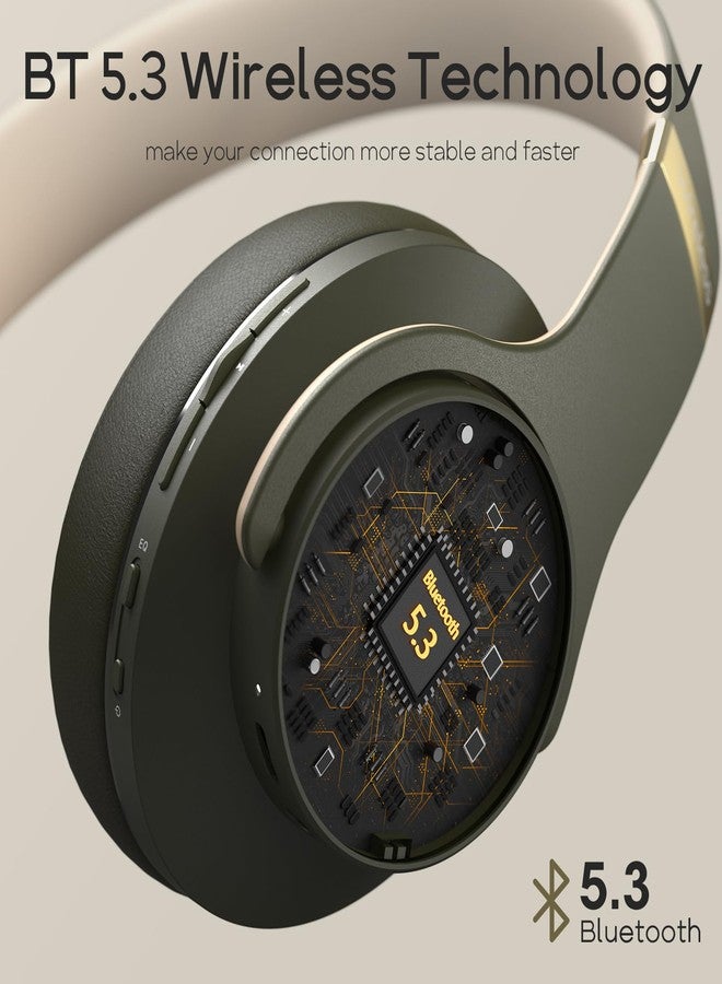 DOQAUS Bluetooth Headphones Over Ear, 90H Playtime, 3 EQ Modes, HiFi Audio, ENC Mic, Reinforced Durable Frame & Soft Earpads for Extended Wear, Phone, PC, Travel - Image 4