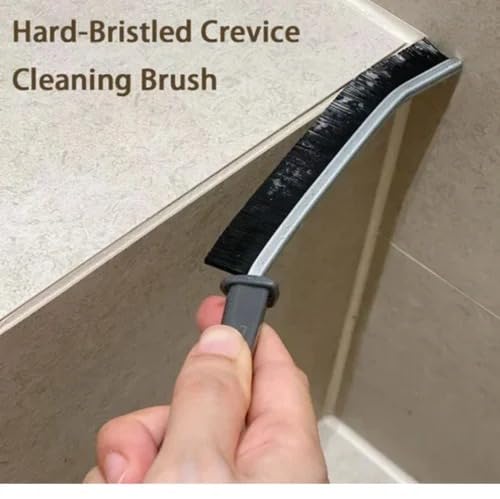 LEENAS LEENAS Plastic 3 Gap Cleaning Brush Hard Bristle Crevice Cleaning Tool for Household Use Multifunctional Dead Corner Cleaning Brush for Tiles Bathroom Kitchen Toilet Window Slots  - Image 4