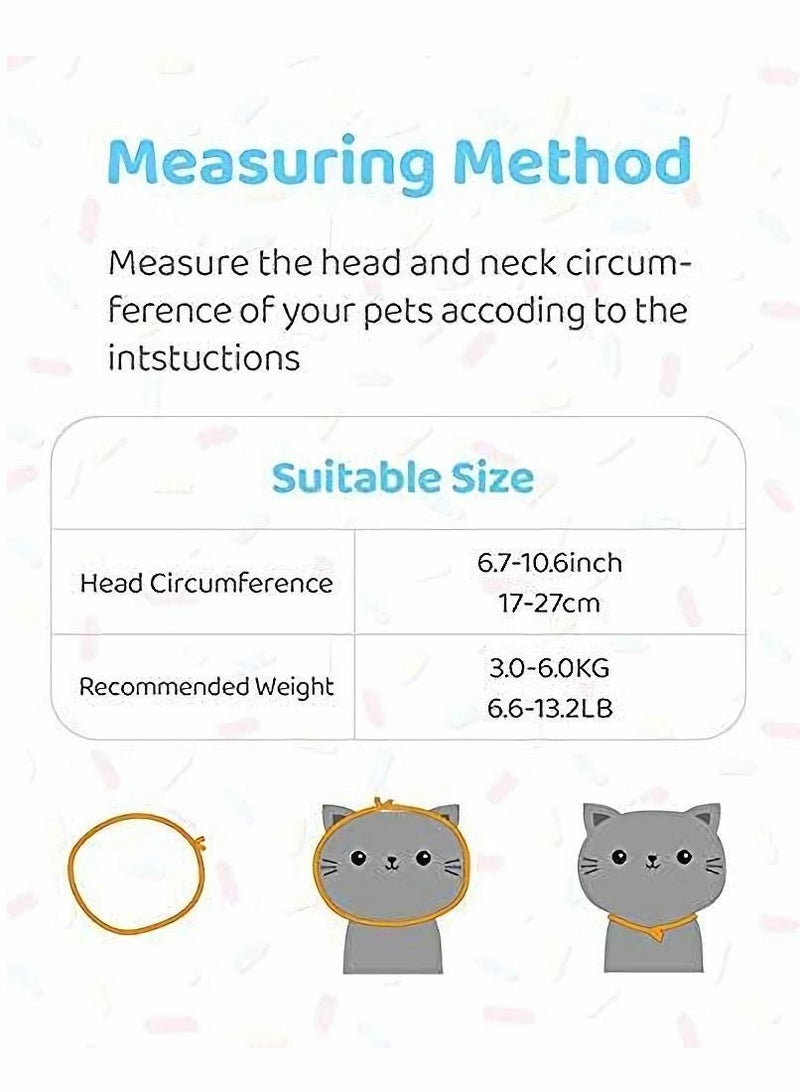 Bluejw Adjustable Donut Cat Recovery Collar, Soft Cone for and Small Dogs, Wound Healing Protective Elizabethan Collar After Surgery (BLUE) - Image 5