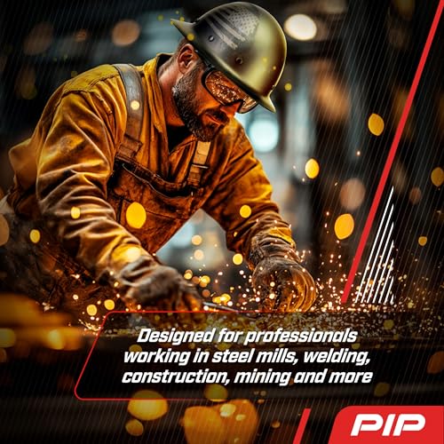 PIP Dynamic WolfJaw Fiberglass Full Brim Hard Hat with Wheel Ratchet, 8 Point Suspension, ANSI/ISEA Z89.1 Type 1 Certified, Glass G Electrical Rating, Black (280-HP1481USA-11) - Image 3